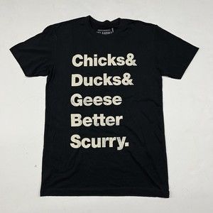 Rodgers and Hammerstein Oklahoma Chicks & Ducks Geese Better Scurry Small Shirt